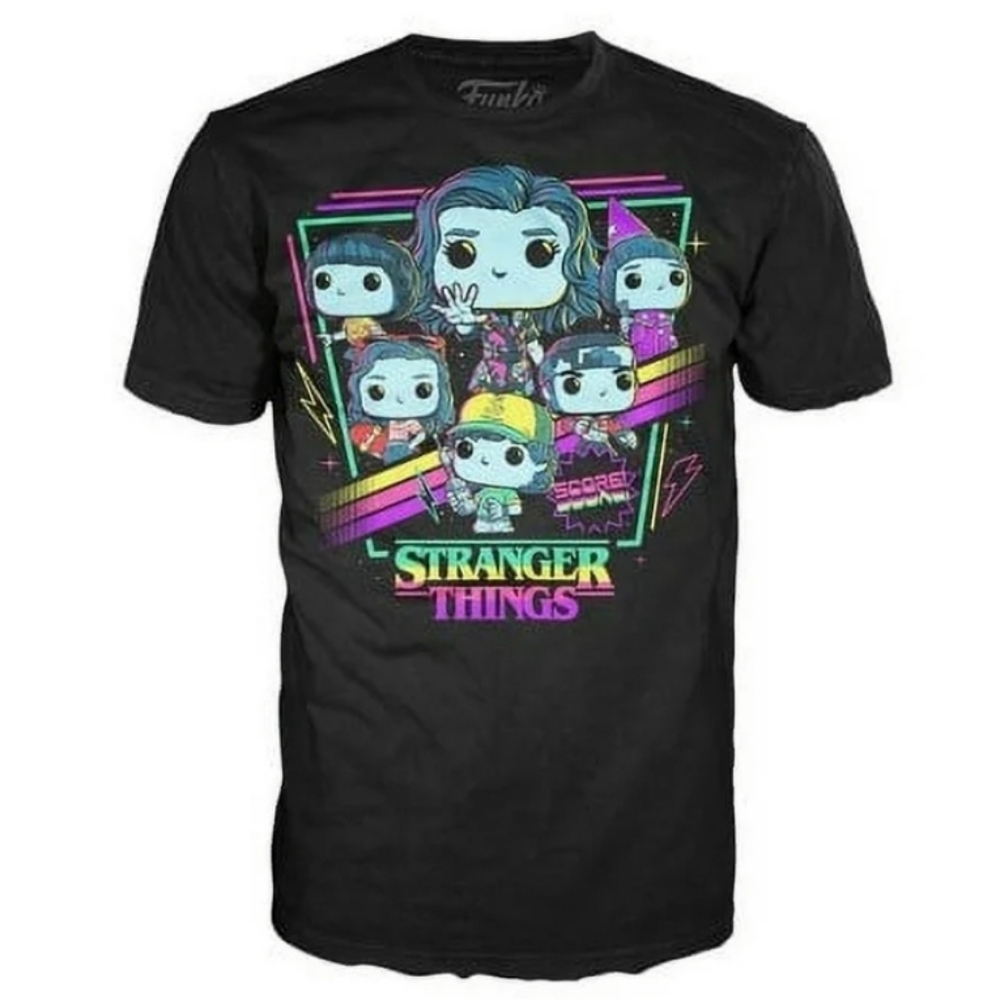 Funko Unisex Stranger Things Limited Edition Black Short Sleeve Tee, Size 2XL